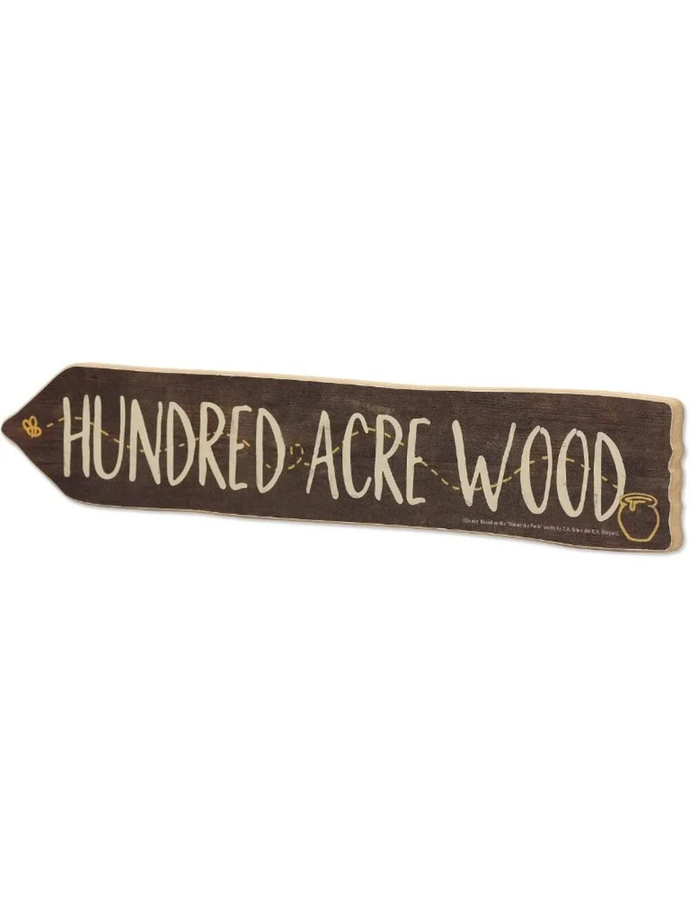 Cute Winnie the Pooh Wall Decor | Classic Hundred Acre Wood Arrow Art for